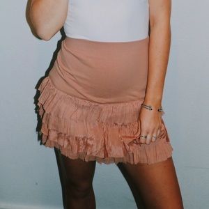 Worn Once Ruffle Free People Skirt